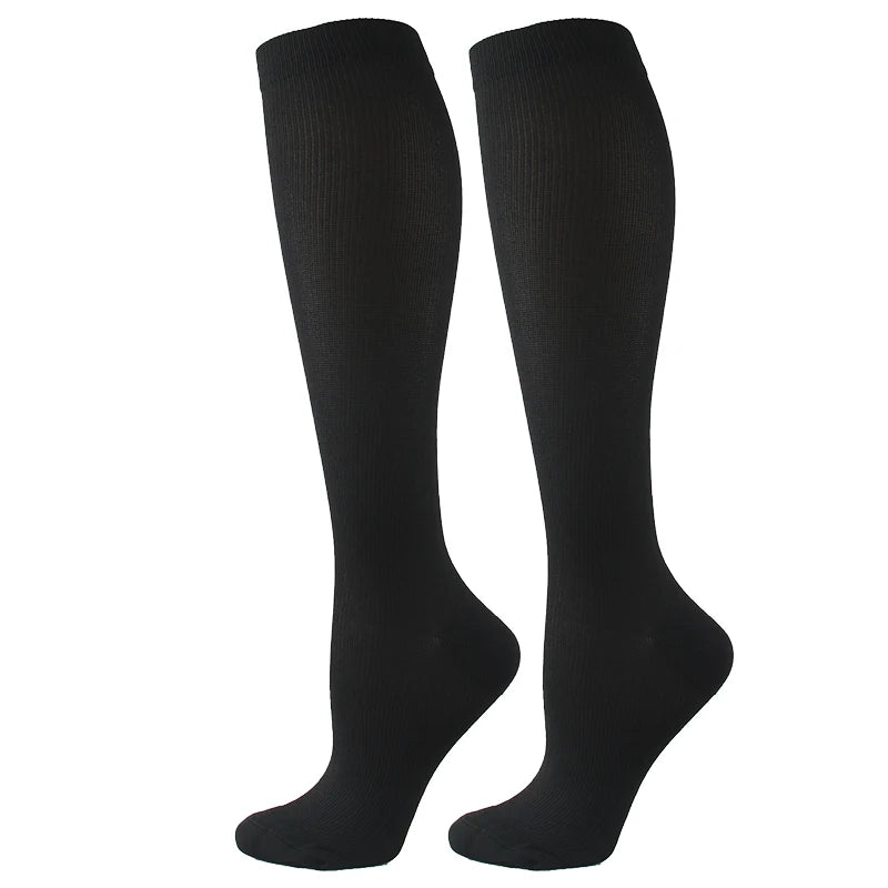 Compression Socks for Varicose Veins – Anti-Fatigue Support for Golf, Rugby, Running, Hiking, Sports, Driving, Travel & Flights | Unisex (Men & Women)