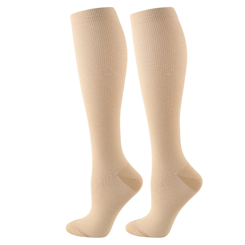 Compression Socks for Varicose Veins – Anti-Fatigue Support for Golf, Rugby, Running, Hiking, Sports, Driving, Travel & Flights | Unisex (Men & Women)