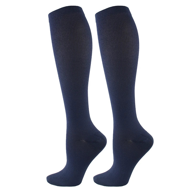 Compression Socks for Varicose Veins – Anti-Fatigue Support for Golf, Rugby, Running, Hiking, Sports, Driving, Travel & Flights | Unisex (Men & Women)