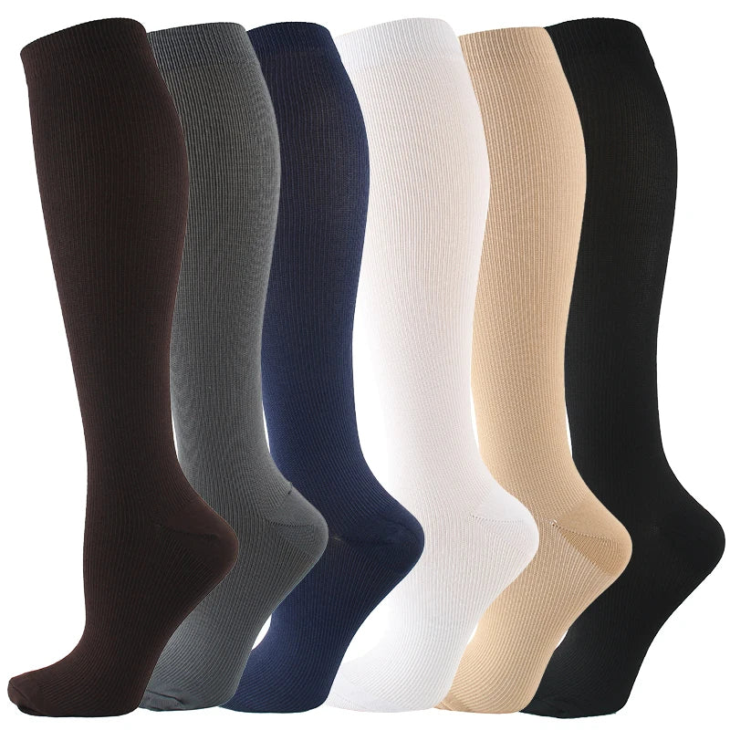 Compression Socks for Varicose Veins – Anti-Fatigue Support for Golf, Rugby, Running, Hiking, Sports, Driving, Travel & Flights | Unisex (Men & Women)